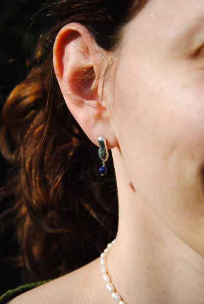 Melted Lapis Earrings