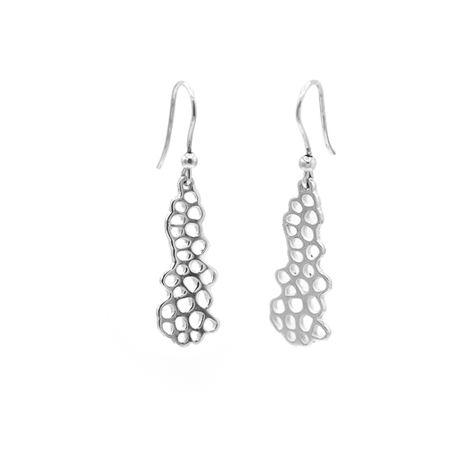 Orecchini Corallo Pendente