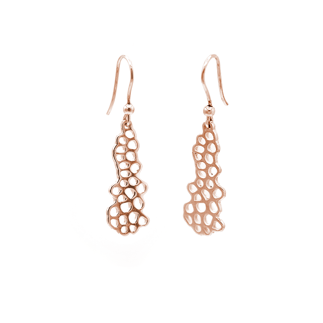 Orecchini Corallo Pendente